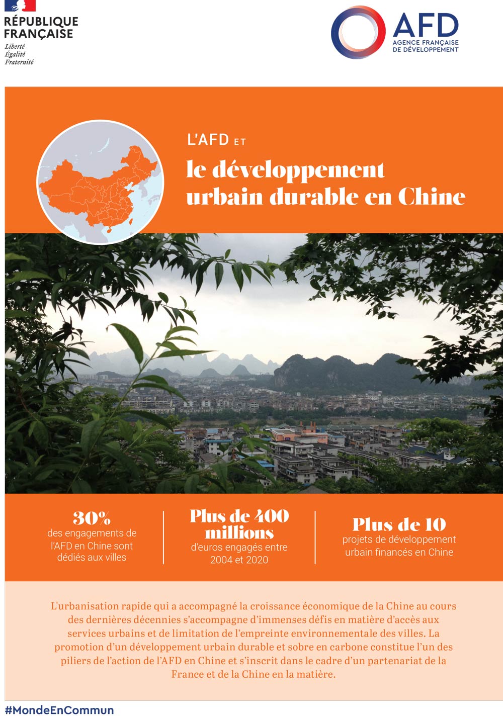 L'AFD et le développement urbain durable en Chine