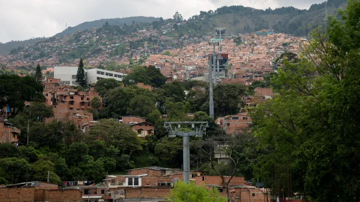 Tramvia de la ville de Medellín, Colombie