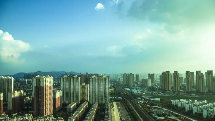 ville, Xiangyang, urbain, Chine