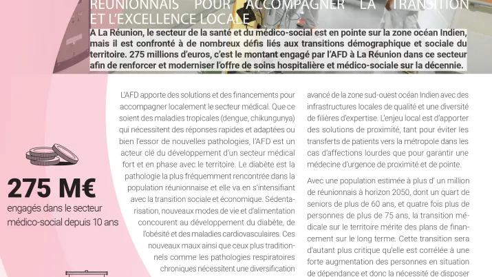 renforcer et diversifier l’offre de soins du territoire réunionnais pour accompagner la transition et l’excellence locale