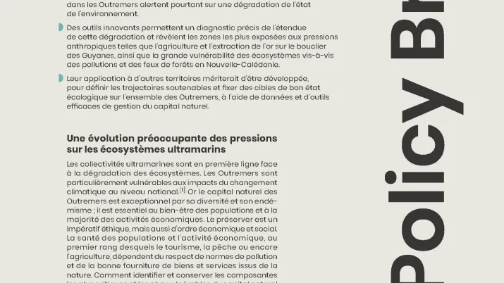 Couv PB 16 Conserver le capital naturel des Outremers