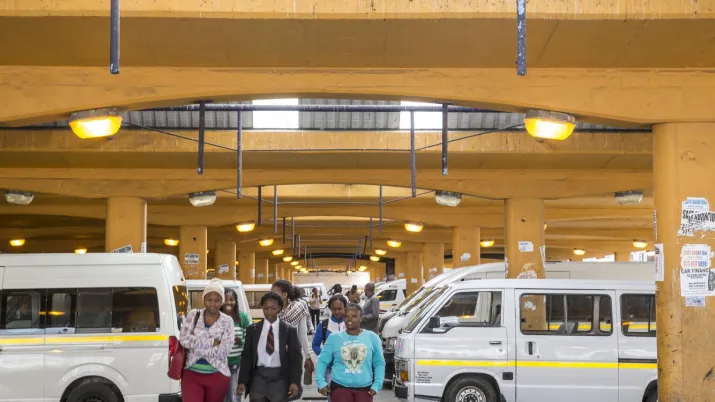 Cape Town minibus station (South Africa)