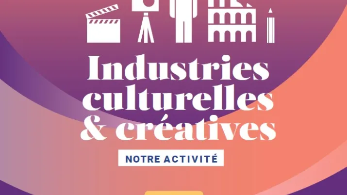 Infographie – Notre activité en faveur des industries culturelles et créatives en