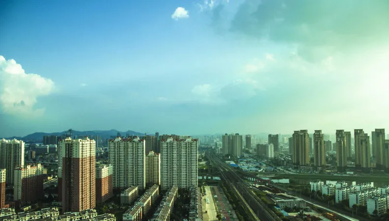 ville, Xiangyang, urbain, Chine