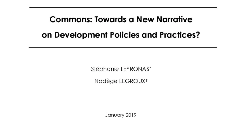 Commons-Development Policies and Practices_couv