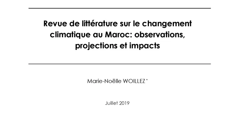 Changement climatique au Maroc_couv