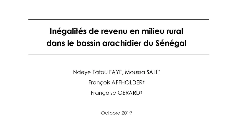 Inégalités de revenu en milieu rural au Sénégal_couv