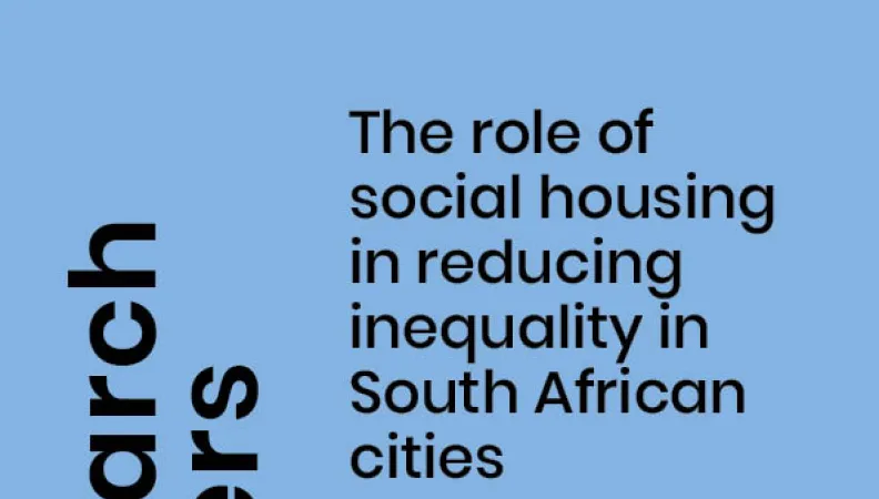 Role of social housing in reducing inequality_SA_couv1