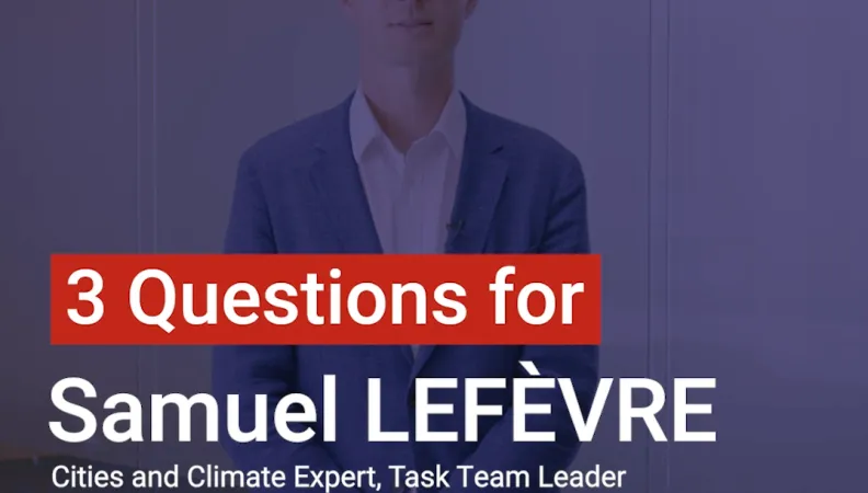 Samuel Lefèvre: "Mobilize CICLIA to support climate action in African cities"