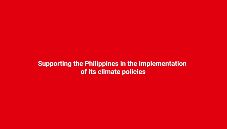 A public policy loan to support the Philippines in the implementation of its climate policies