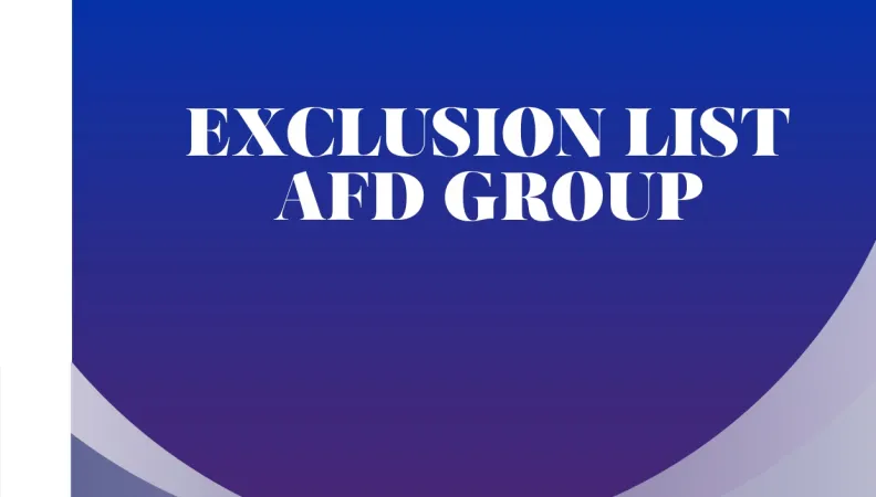 Exclusion list for AFD Group