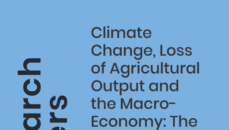 Climate Change, Loss of Agricultural Output and the Macro-Economy_couv1