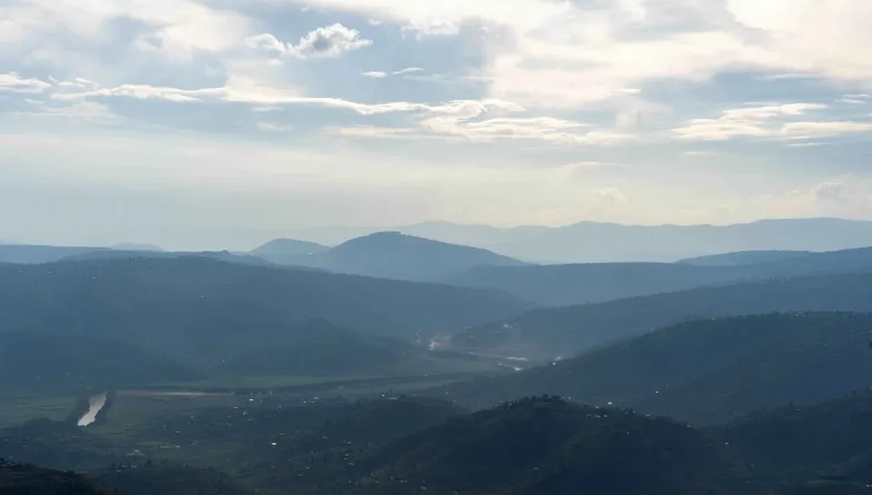 Rwanda landscape mountain