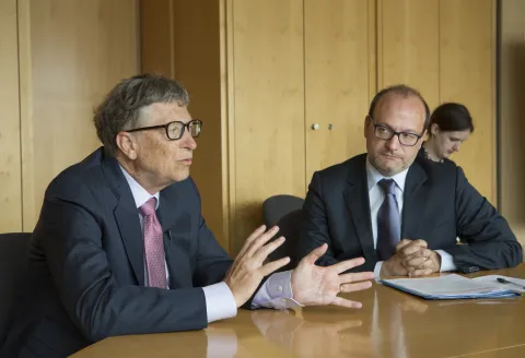 Rencontre entre Bill Gates et Rémy Rioux