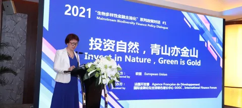 « Invest in Nature, Green is Gold » : premier dialogue Chine-France-Union européenne sur la politique de financement de la biodiversité de 2021