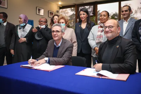 Signature entre le Département de la Seine-Saint-Denis et l'AFD, de la convention de lutte contre les violences faites aux femmes