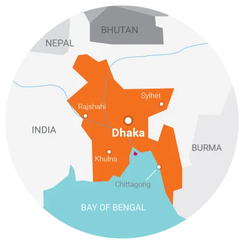 Carte Bangladesh